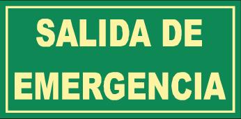 image of Señal Salida Emergencia RD13106 de (150*300)