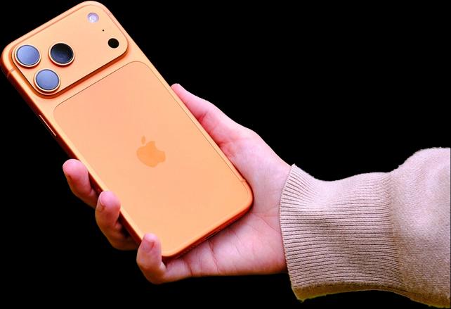 Phone held in one hand